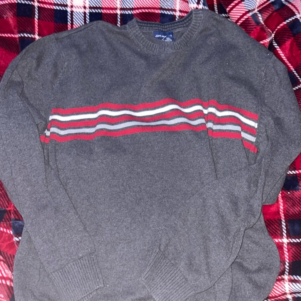 red and white striped sweater!!